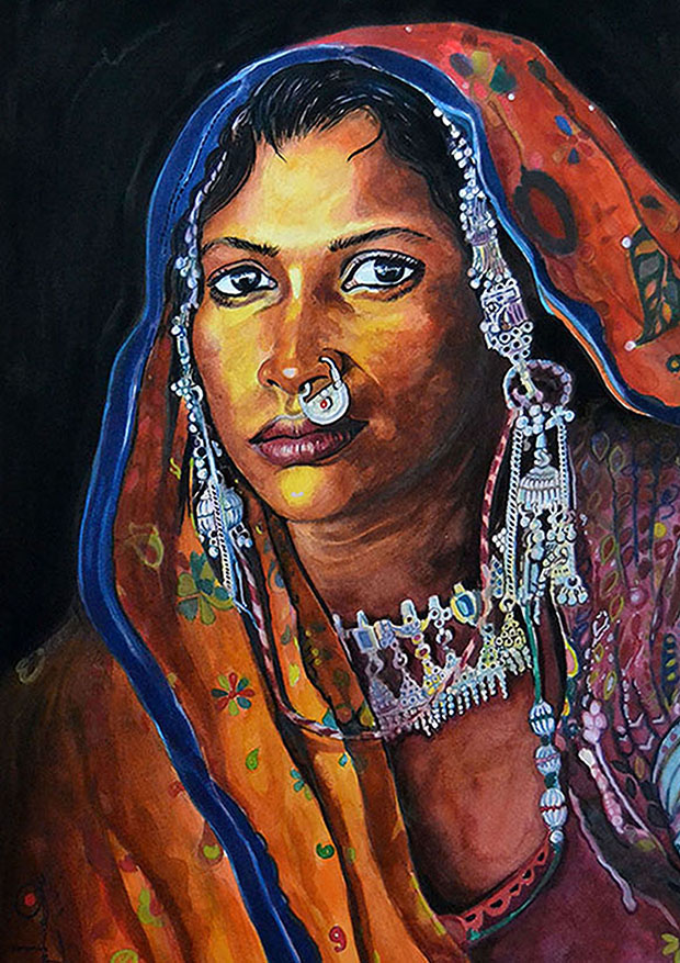 1. Rajasthani woman