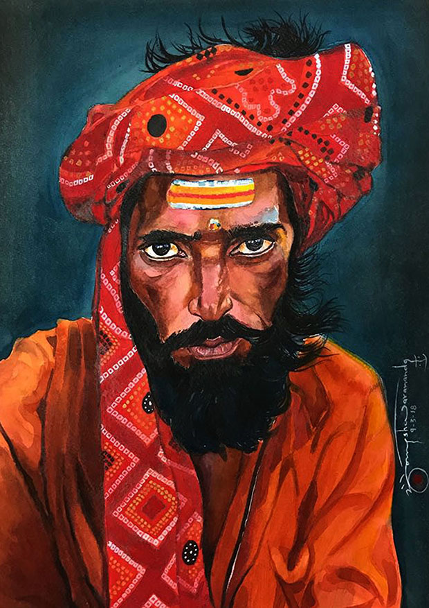 3. Sadhu with Turban